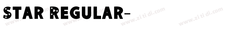 Star Regular字体转换